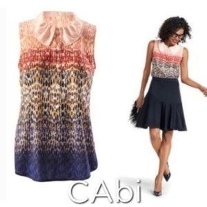 cabi Love Ombre Blouse w Collar M #3078